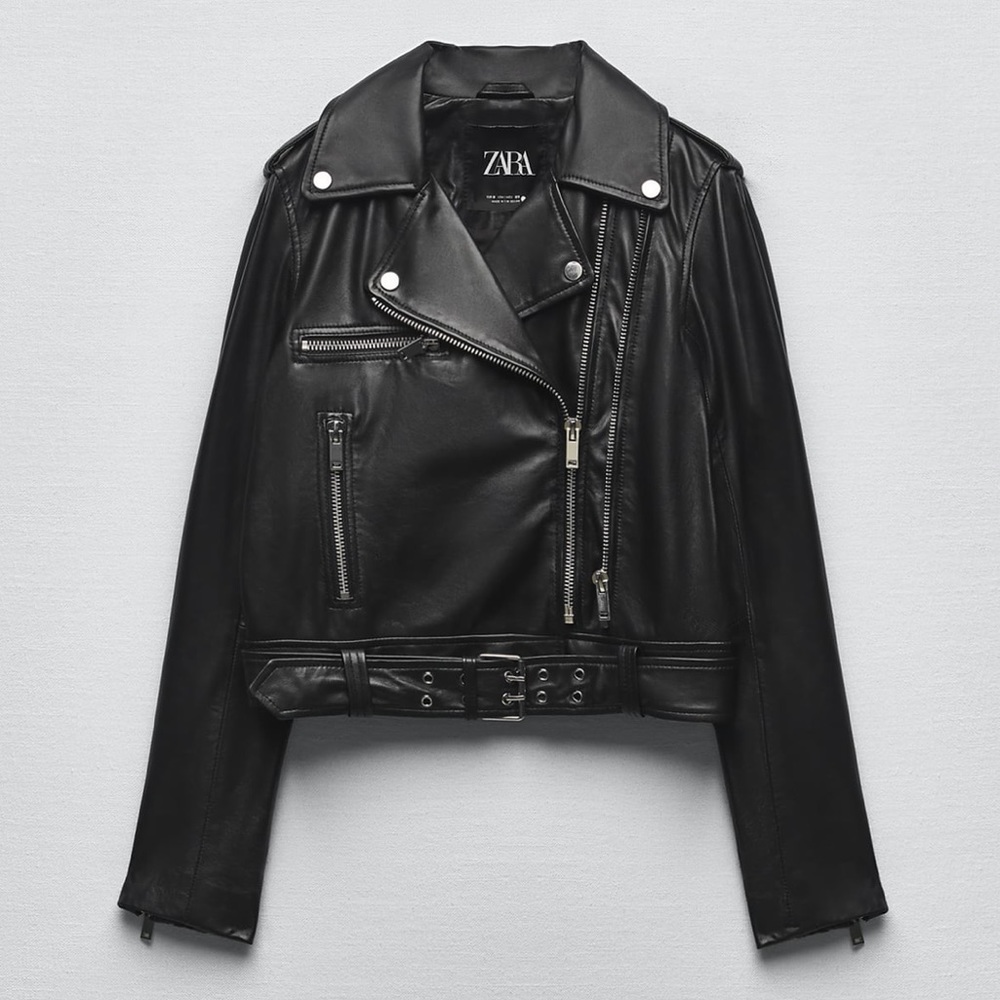 Zara 100% Genuine Leather Jacket NWT